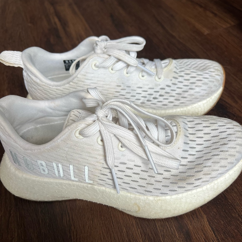NOBULL White Mesh Sneakers